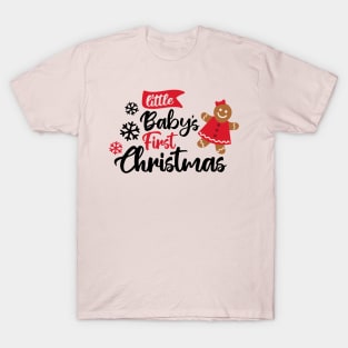 little babys first christmas - Girls T-Shirt